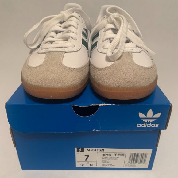 Samba Team Mexico, White and Green Adidas Sambas, Men's 7, New in Box - Picture 7 of 7